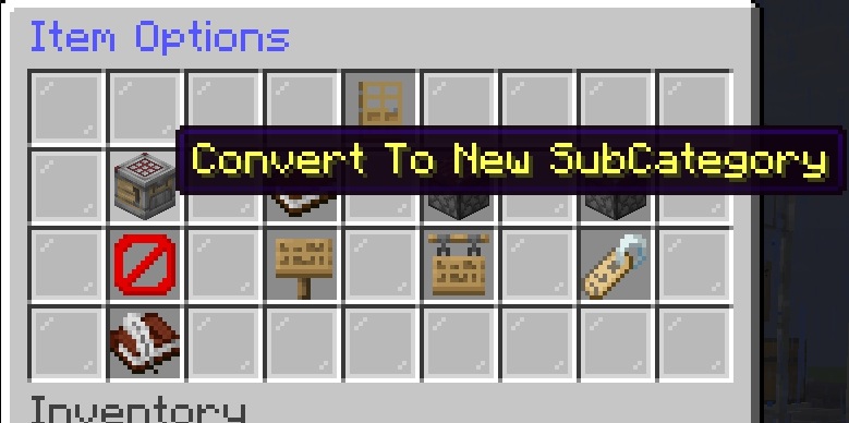 Convert To New SubCategory